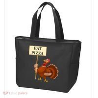 Eat Pizza Not Turkey Tote Bag thumb 3