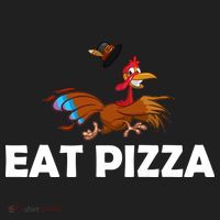 Eat Pizza Not Turkey Funny Thanksgiving Beanie thumb 2