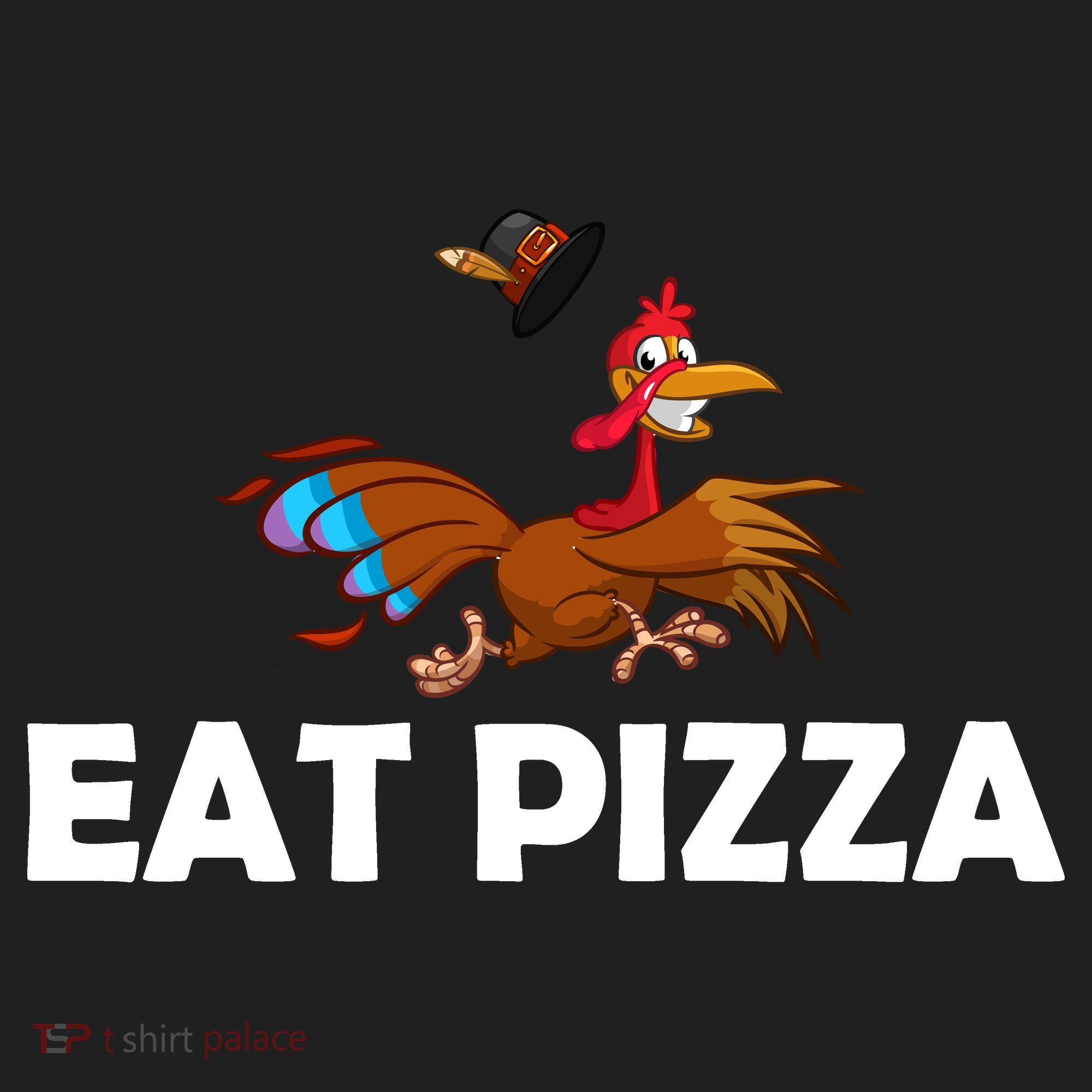 Eat Pizza Not Turkey Funny Thanksgiving Beanie