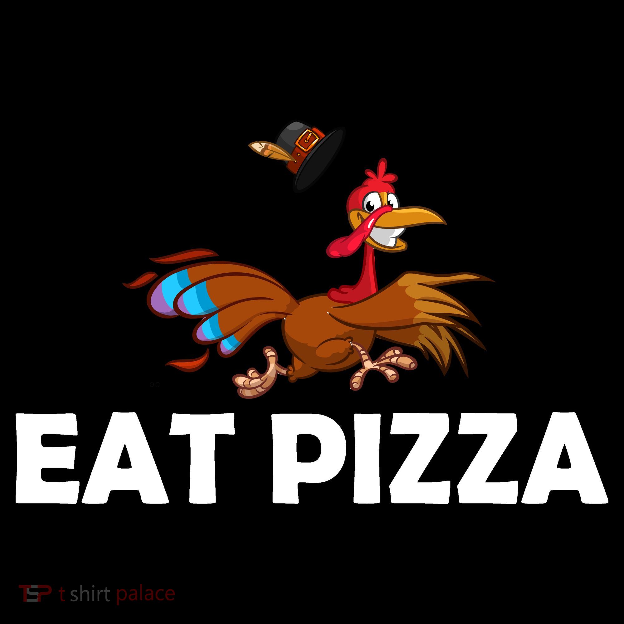 Eat Pizza Not Turkey Funny Thanksgiving Women's Hoodie