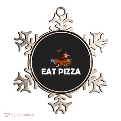Eat Pizza Not Turkey Funny Thanksgiving Ornament