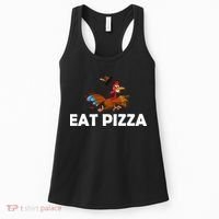 Eat Pizza Not Turkey Funny Thanksgiving Women's Tank Top thumb 0