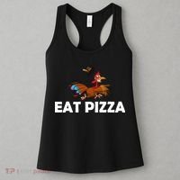 Eat Pizza Not Turkey Funny Thanksgiving Women's Tank Top thumb 3