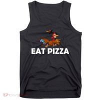 Eat Pizza Not Turkey Funny Thanksgiving Tank Top thumb 0
