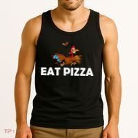 Eat Pizza Not Turkey Funny Thanksgiving Tank Top thumb 3