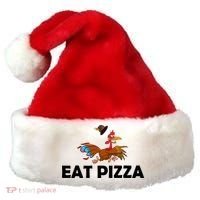Eat Pizza Not Turkey Funny Thanksgiving Santa Hat thumb 0