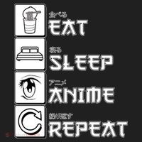 Eat Sleep Anime Repeat Women's Sweatshirt thumb 2