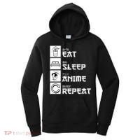 Eat Sleep Anime Repeat Women's Hoodie thumb 0