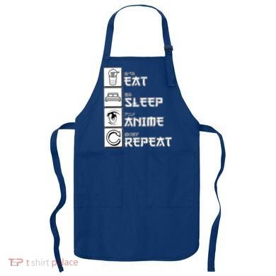Eat Sleep Anime Repeat Apron