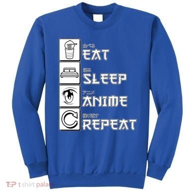 Eat Sleep Anime Repeat Sweatshirt