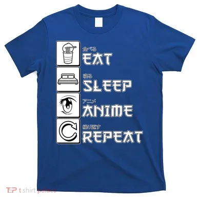 Eat Sleep Anime Repeat T-Shirt