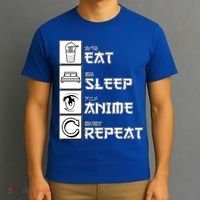 Eat Sleep Anime Repeat T-Shirt thumb 3