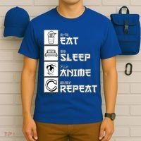 Eat Sleep Anime Repeat T-Shirt thumb 6