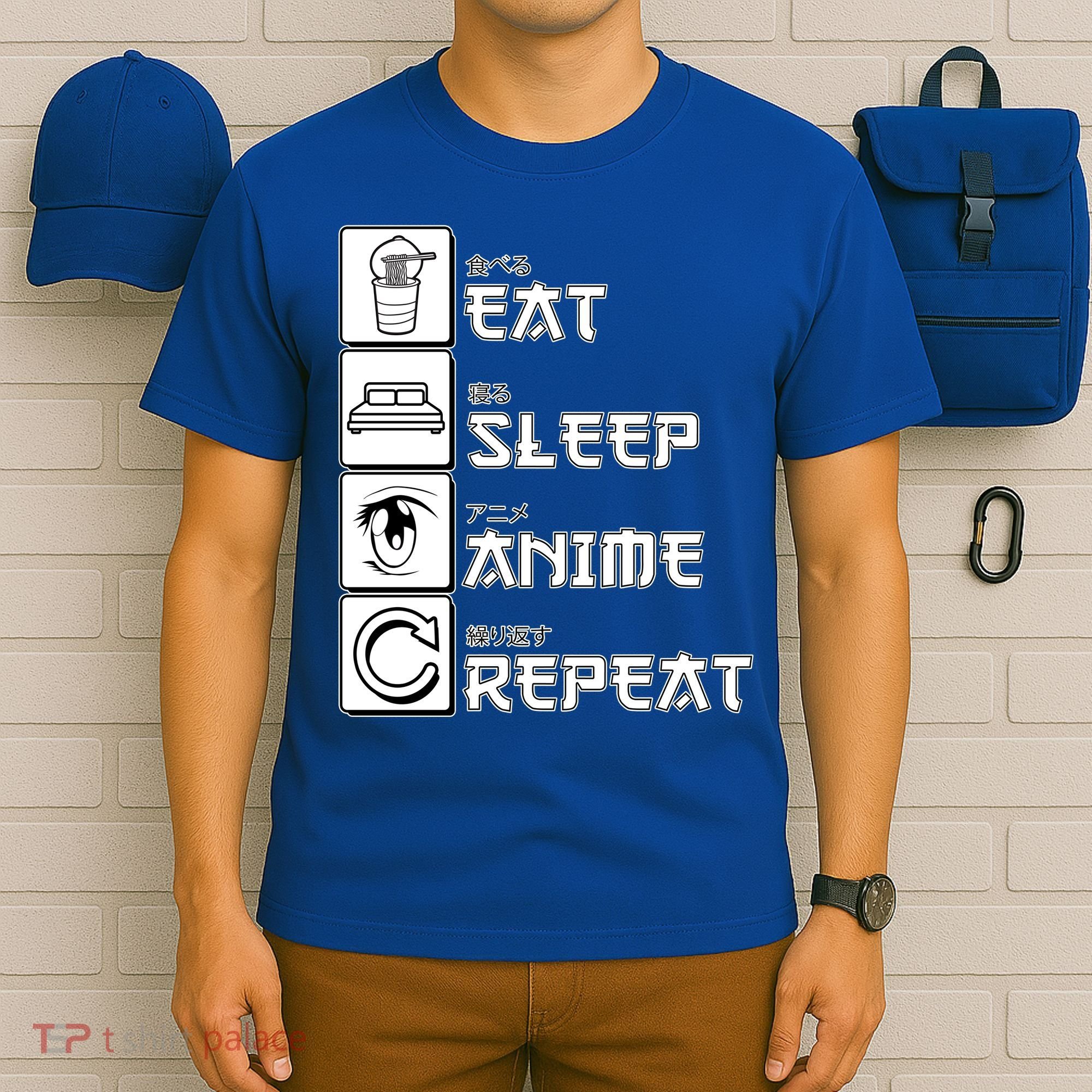 Eat Sleep Anime Repeat T-Shirt