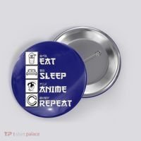 Eat Sleep Anime Repeat Button thumb 0