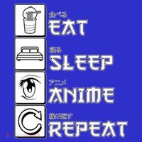 Eat Sleep Anime Repeat Polo thumb 2