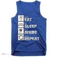 Eat Sleep Anime Repeat Tank Top thumb 0