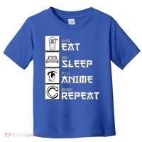 Eat Sleep Anime Repeat Toddler T-Shirt thumb 0