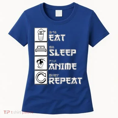 Eat Sleep Anime Repeat Women's T-Shirt