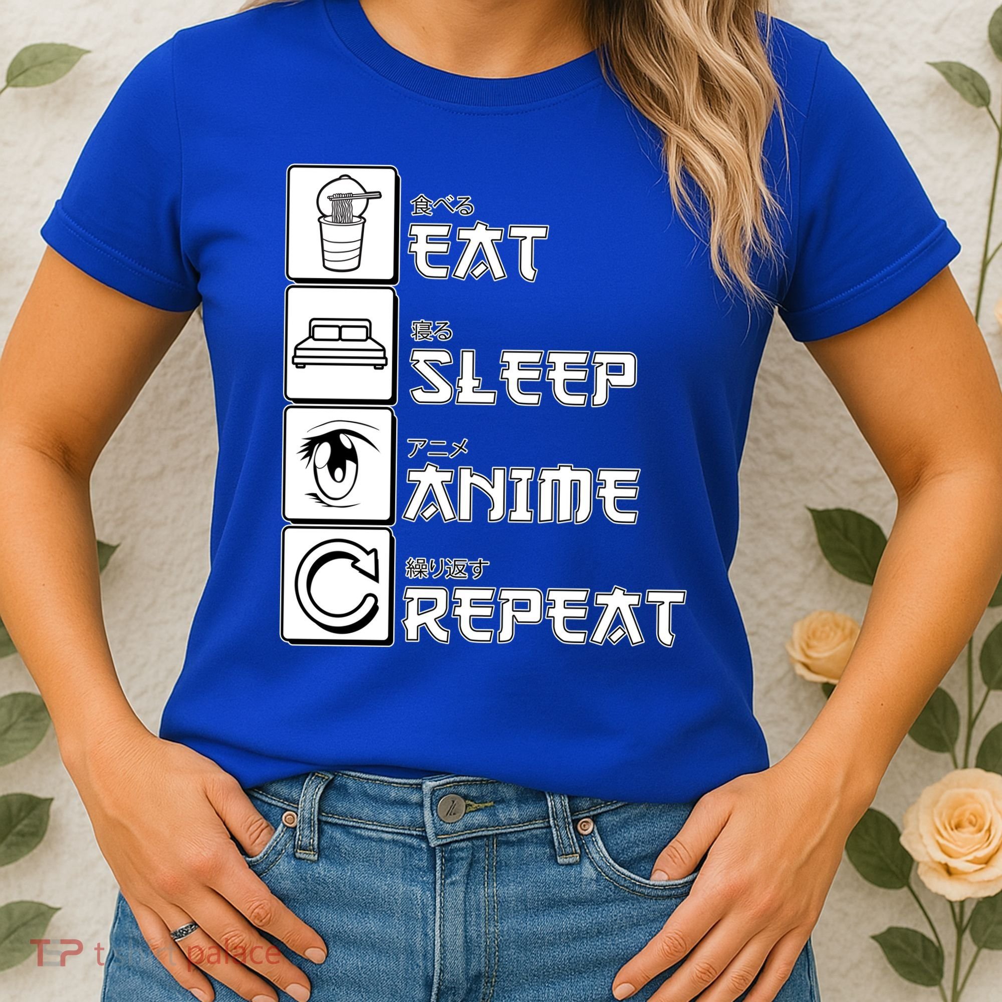 Eat Sleep Anime Repeat Women's T-Shirt