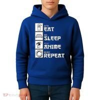 Eat Sleep Anime Repeat Kids Hoodie thumb 4