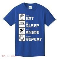 Eat Sleep Anime Repeat Kids T-Shirt thumb 0