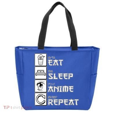 Eat Sleep Anime Repeat Tote Bag