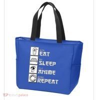 Eat Sleep Anime Repeat Tote Bag thumb 3