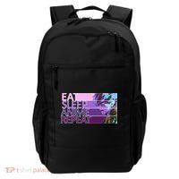 Eat Sleep Anime Repeat Funny Cartoon Backpack thumb 0
