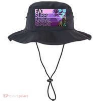 Eat Sleep Anime Repeat Funny Cartoon Bucket Hat thumb 0