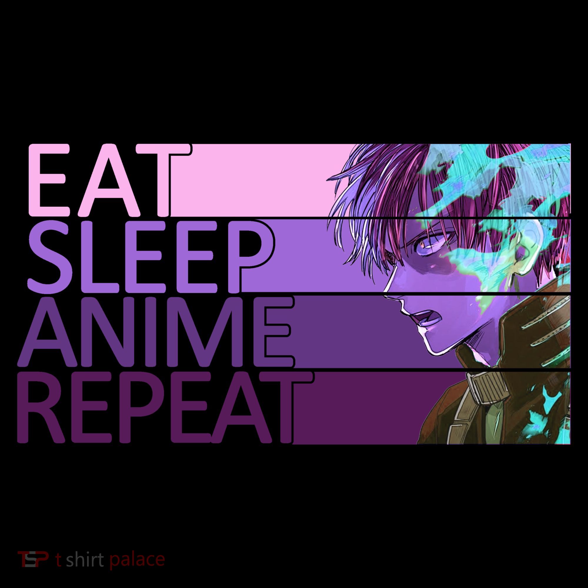 Eat Sleep Anime Repeat Funny Cartoon Coffee Mug