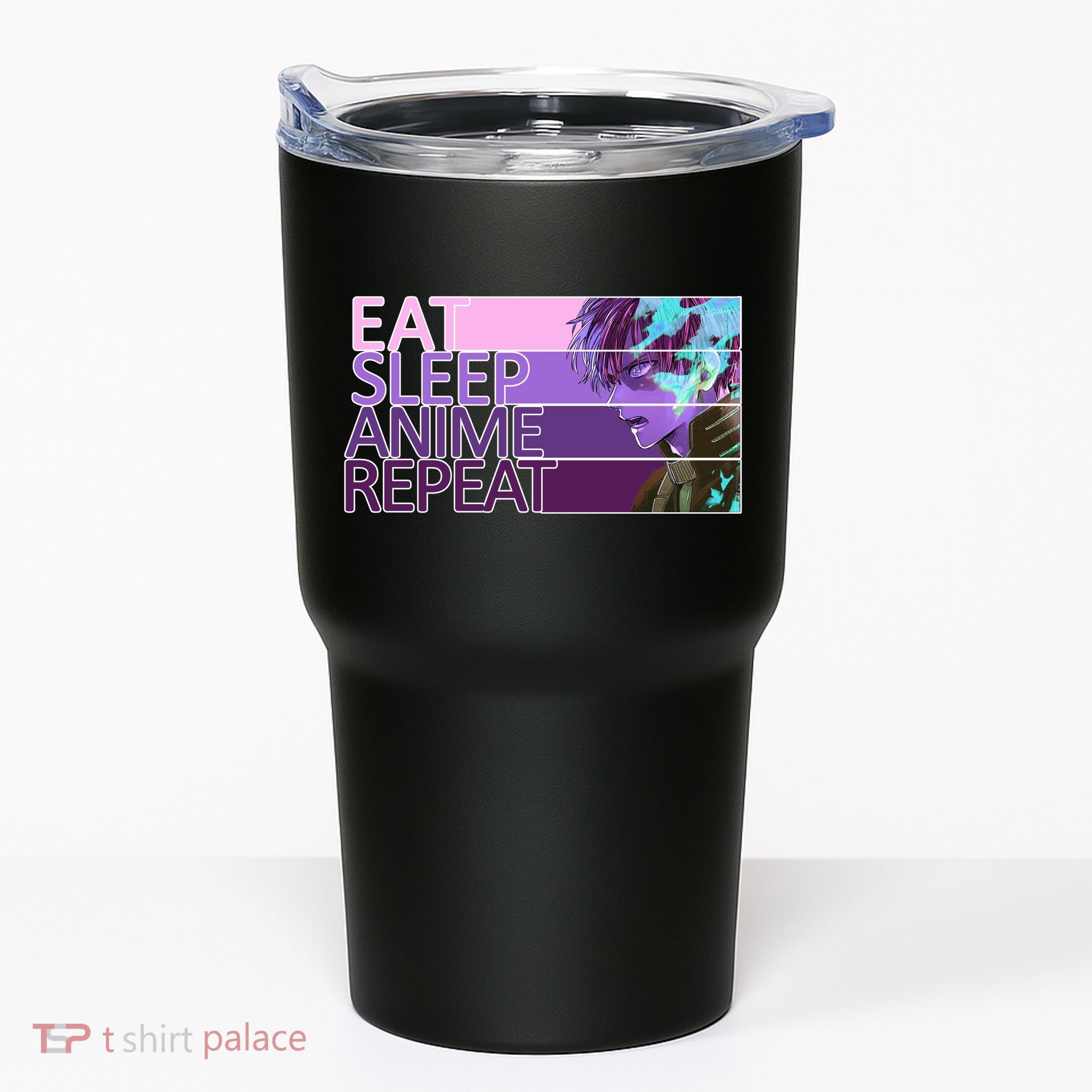Eat Sleep Anime Repeat Funny Cartoon Tumbler