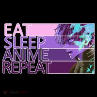 Eat Sleep Anime Repeat Funny Cartoon Women's Tank Top thumb 5