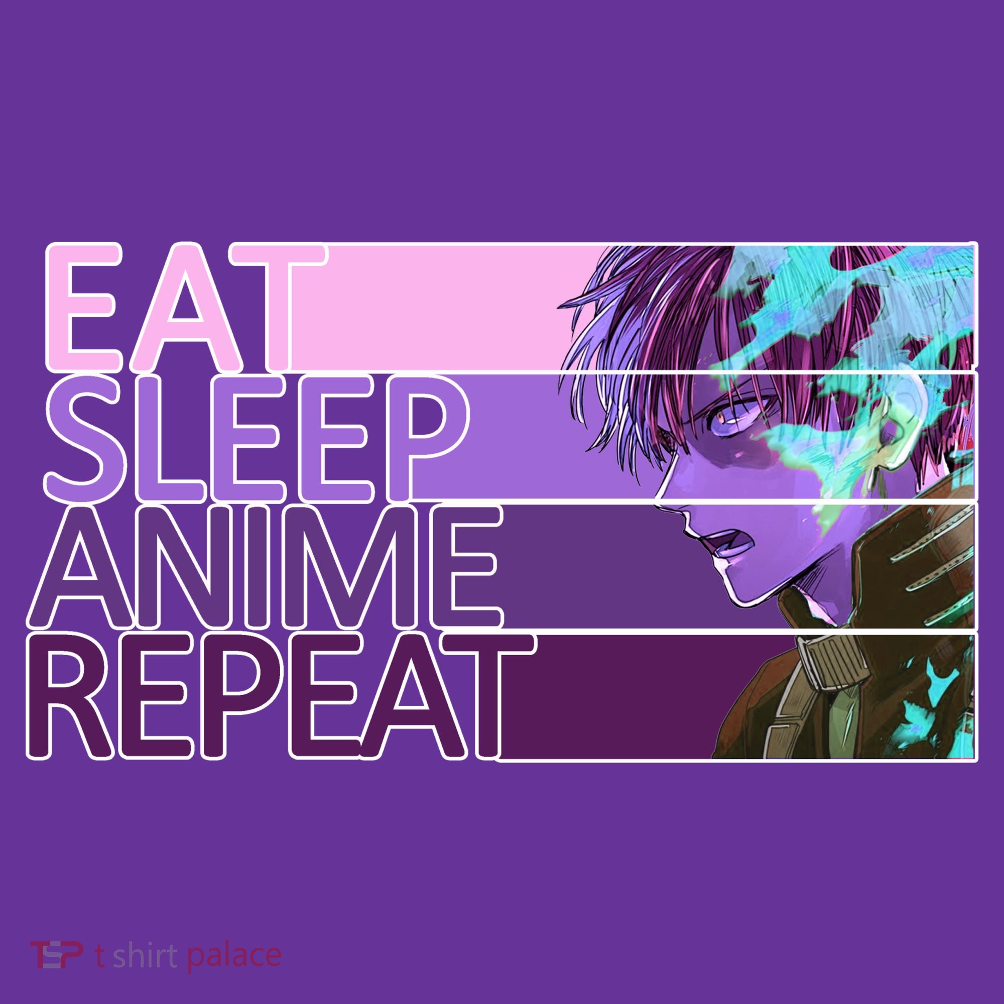 Eat Sleep Anime Repeat Funny Cartoon Sweatshirt