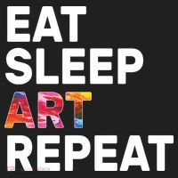 Eat Sleep Art Repeat Women's Sweatshirt thumb 2