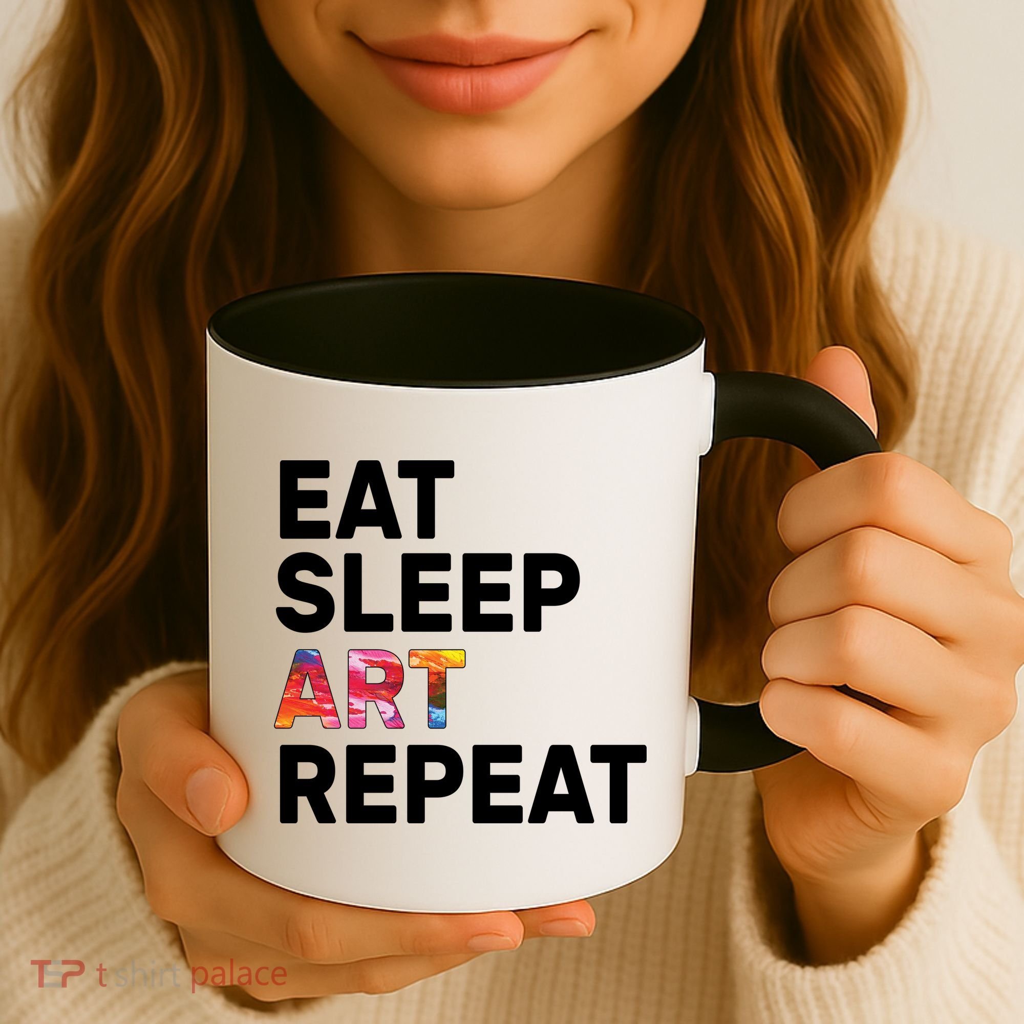 Eat Sleep Art Repeat Coffee Mug