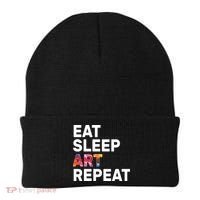 Eat Sleep Art Repeat Beanie thumb 0