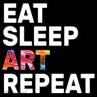 Eat Sleep Art Repeat Pajama Set thumb 2