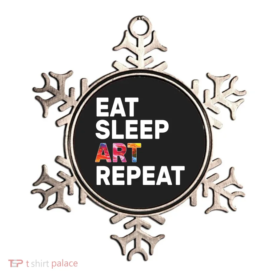 Eat Sleep Art Repeat Ornament