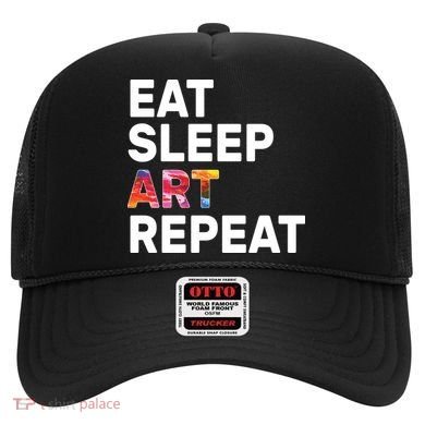 Eat Sleep Art Repeat Hat