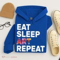 Eat Sleep Art Repeat Hoodie thumb 4