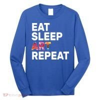 Eat Sleep Art Repeat Long Sleeve Shirt thumb 0