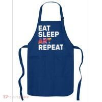 Eat Sleep Art Repeat Apron thumb 0