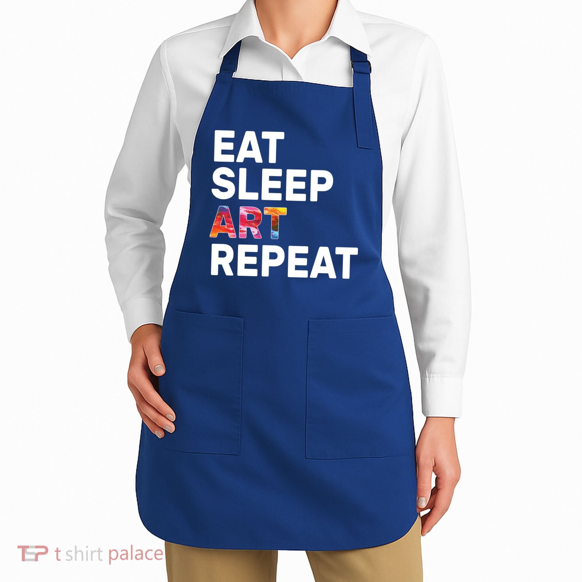 Eat Sleep Art Repeat Apron