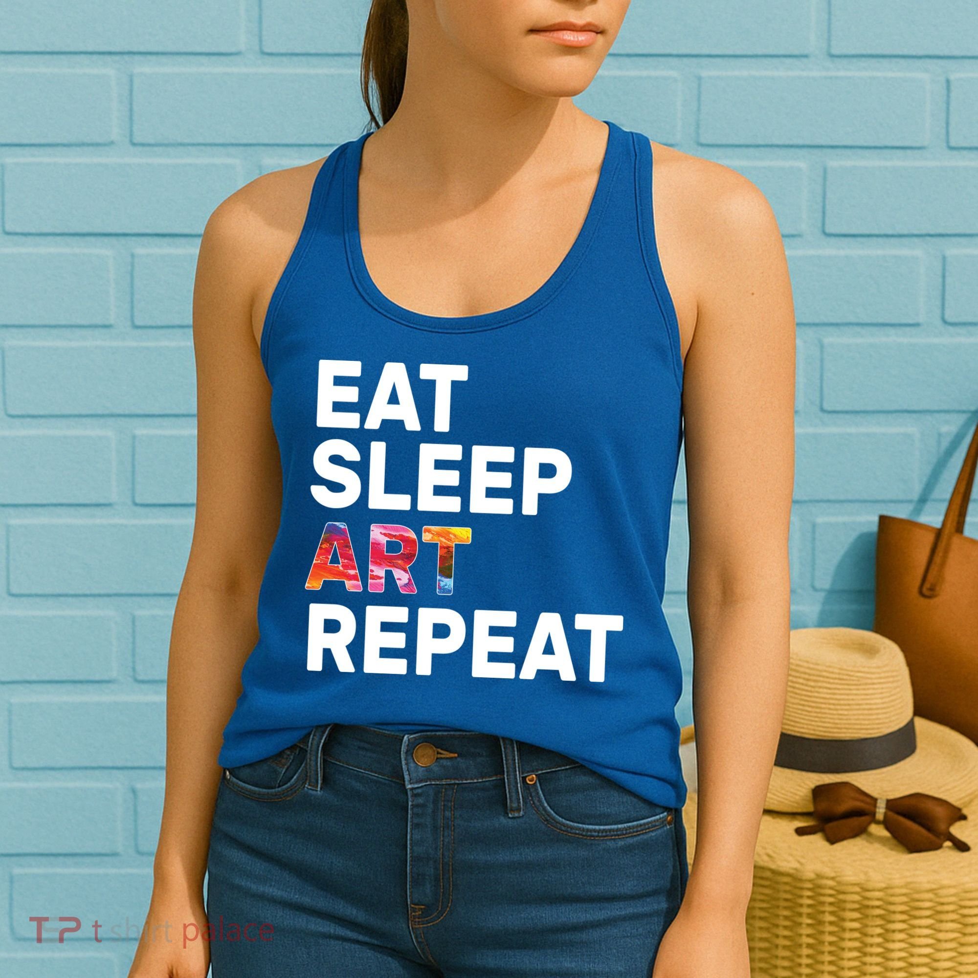 Eat Sleep Art Repeat Women's Tank Top