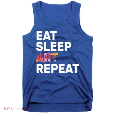 Eat Sleep Art Repeat Tank Top