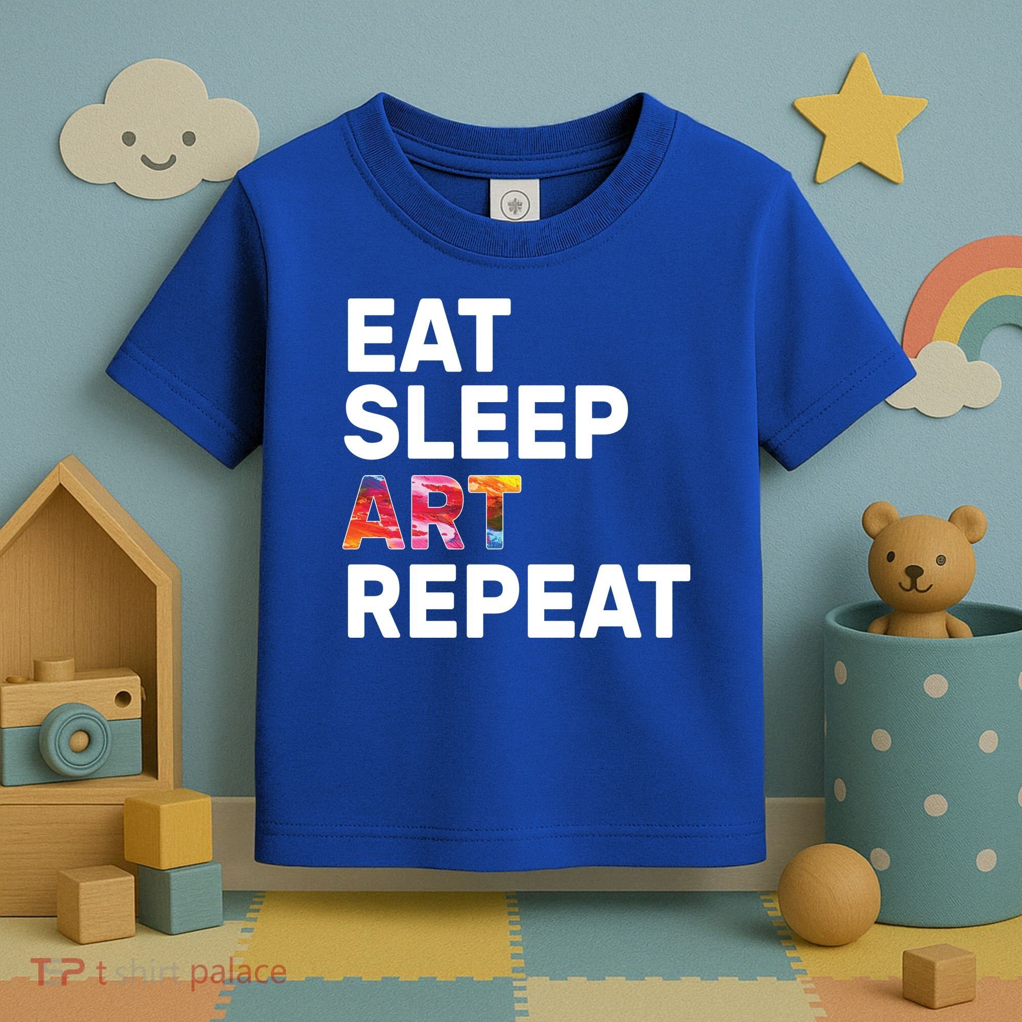 Eat Sleep Art Repeat Toddler T-Shirt