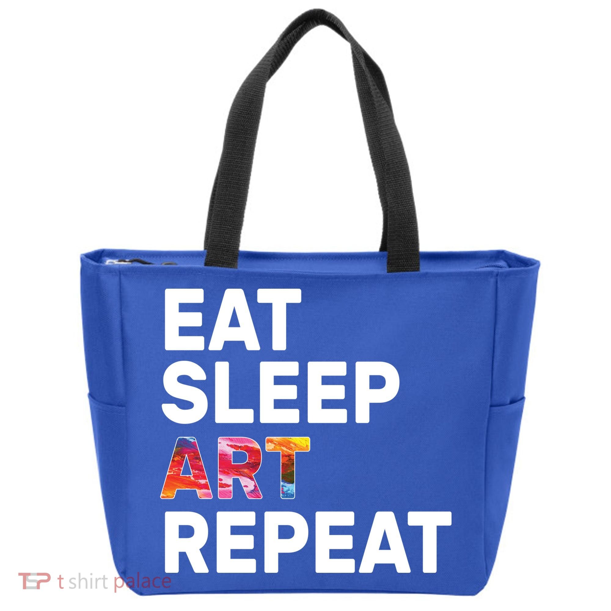 Eat Sleep Art Repeat Tote Bag