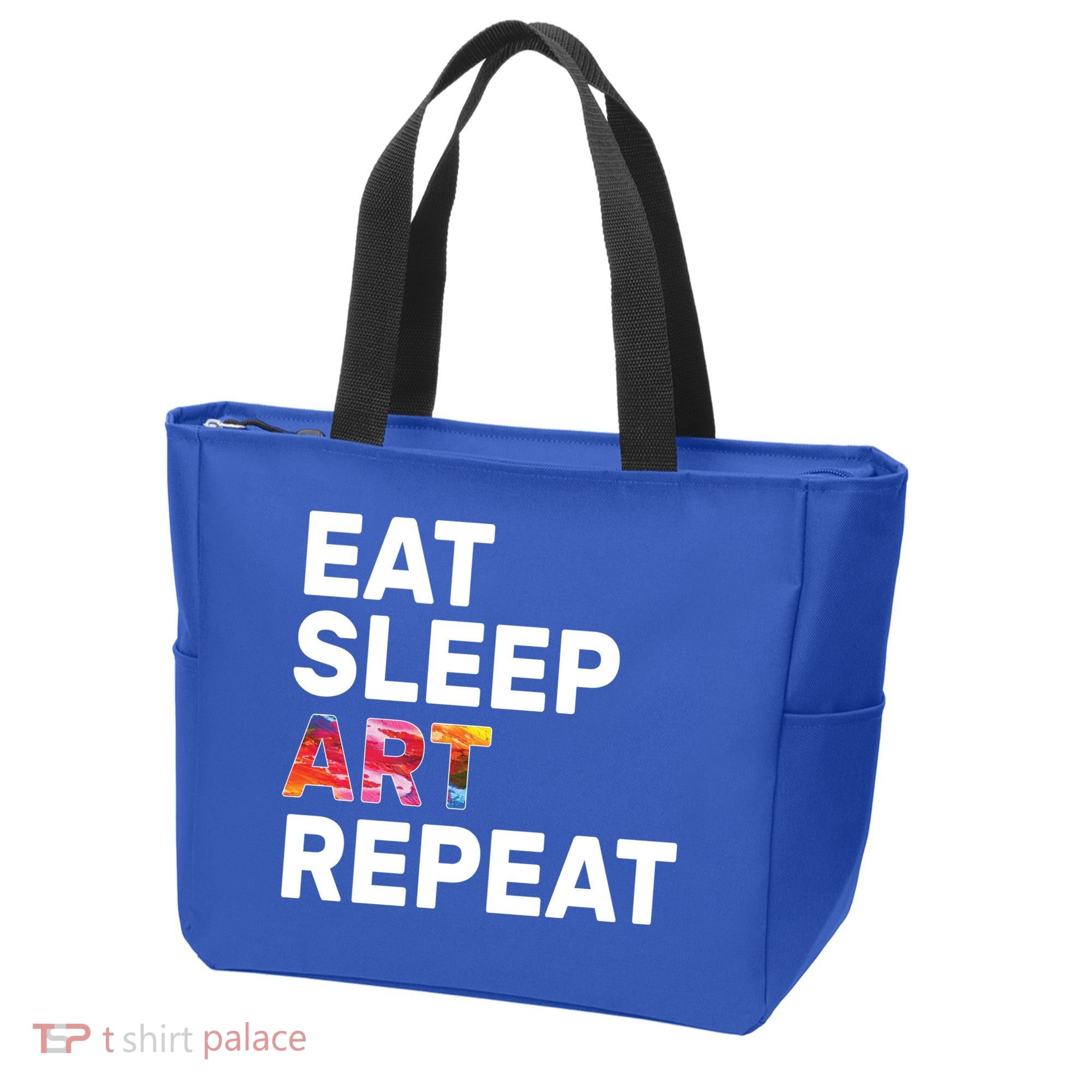 Eat Sleep Art Repeat Tote Bag