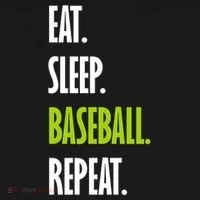 Eat Sleep Baseball Repeat Doggie Tank thumb 4